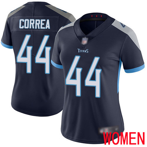 Tennessee Titans Limited Navy Blue Women Kamalei Correa Home Jersey NFL Football #44 Vapor Untouchable->tennessee titans->NFL Jersey